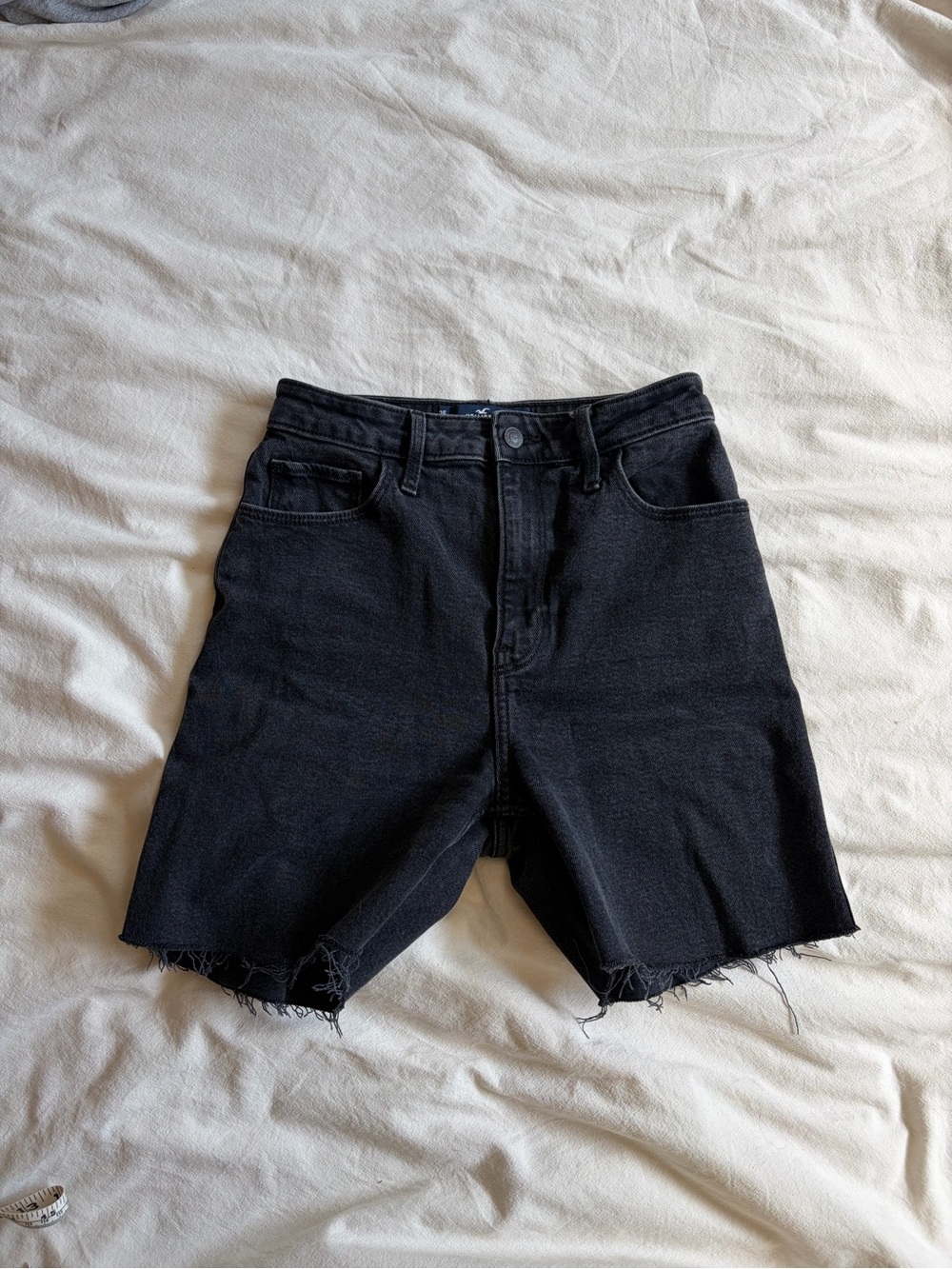 Hollister Women’s Black Denim Cutoff Shorts - Classic Casual Style